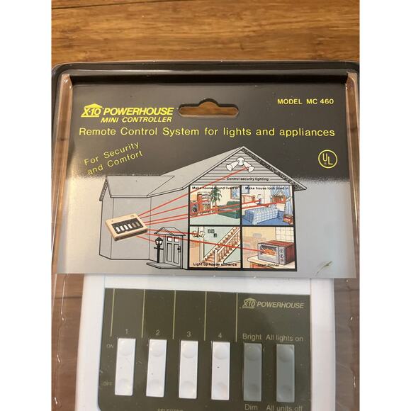 X-10 Powerhouse Mini Remote Controller MC460 Home Lights Lamp Module Automation - Picture 2 of 3